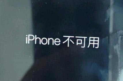 磐石苹果服务网点分享锁屏界面显示“iPhone 不可用”如何解决 